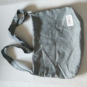 Tomas Canvas Hobo Crossbody Bag Tote Grày
